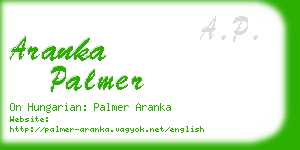 aranka palmer business card